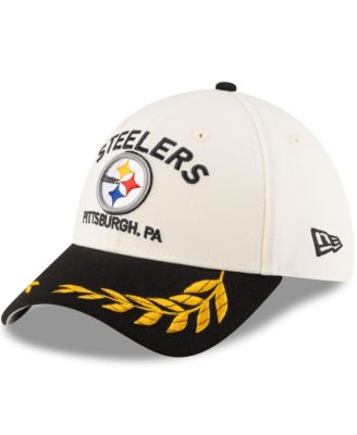 New Era - Men's Cream/Black Pittsburgh Steelers 2025 NFL Draft 39THIRTY Flex Hat
