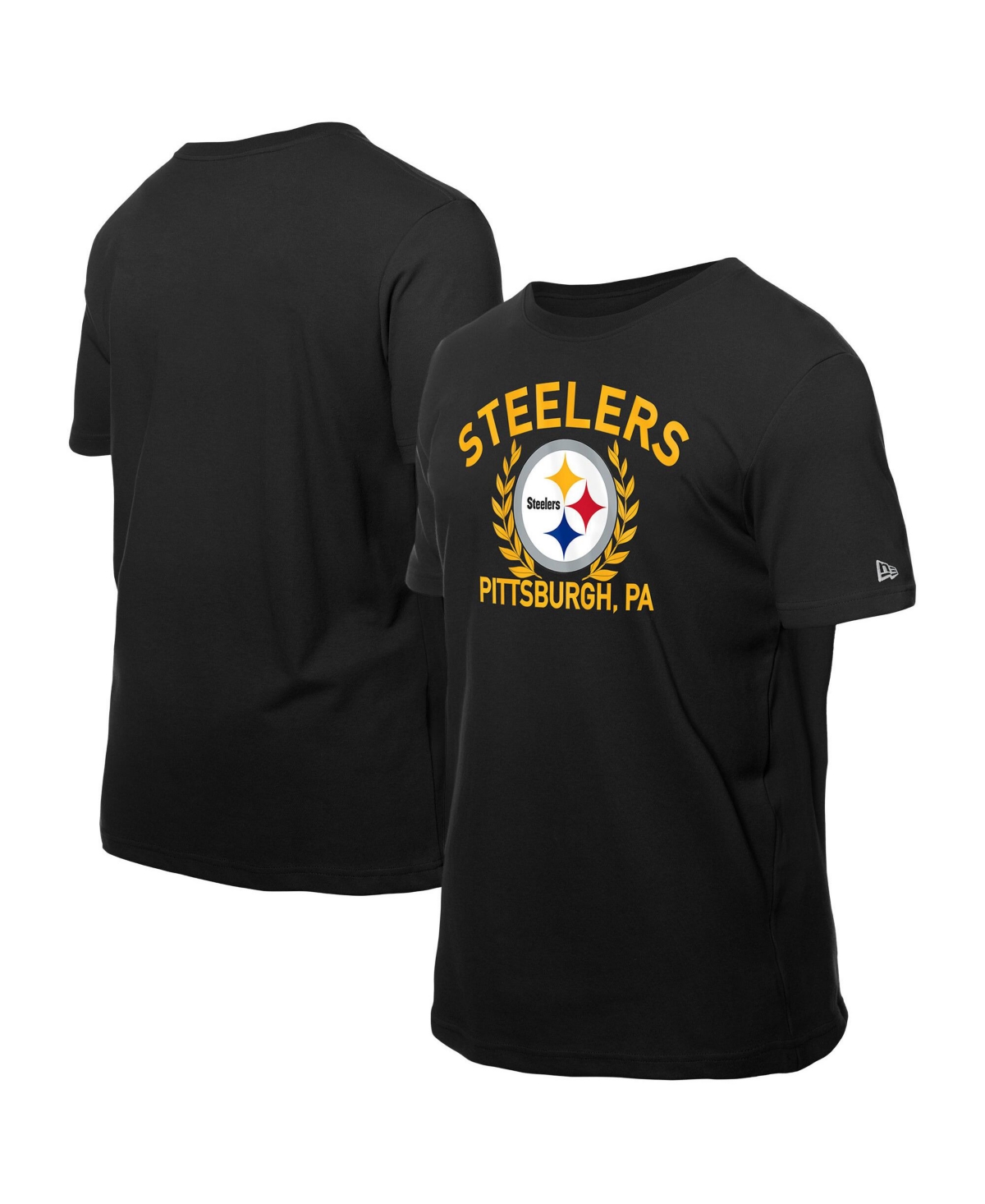 New Era Men's Black Pittsburgh Steelers 2025 Nfl Draft T-shirt In Black