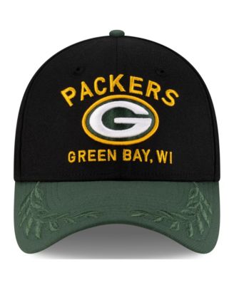Men's Black/Green Green Bay Packers 2025 NFL Draft 39THIRTY Flex Hat