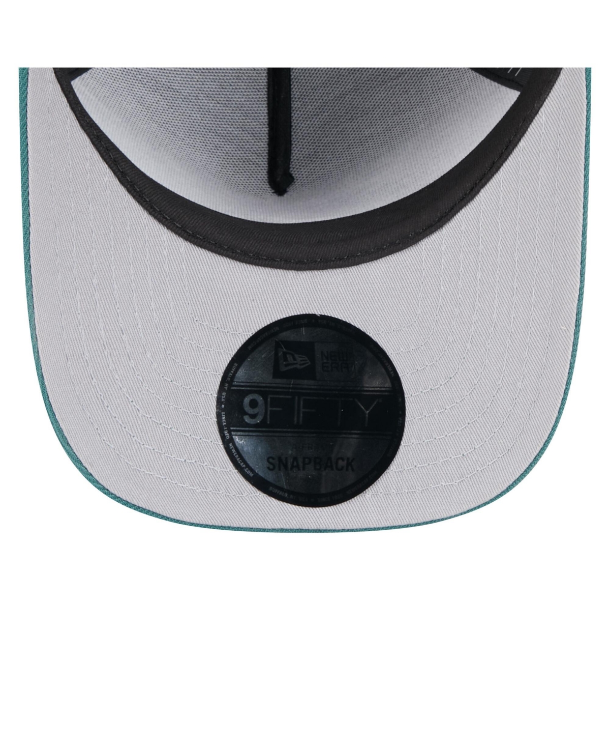 New Era Men's Black/green Philadelphia Eagles 2025 Nfl Draft A-frame 9fifty Snapback Hat In Black,green