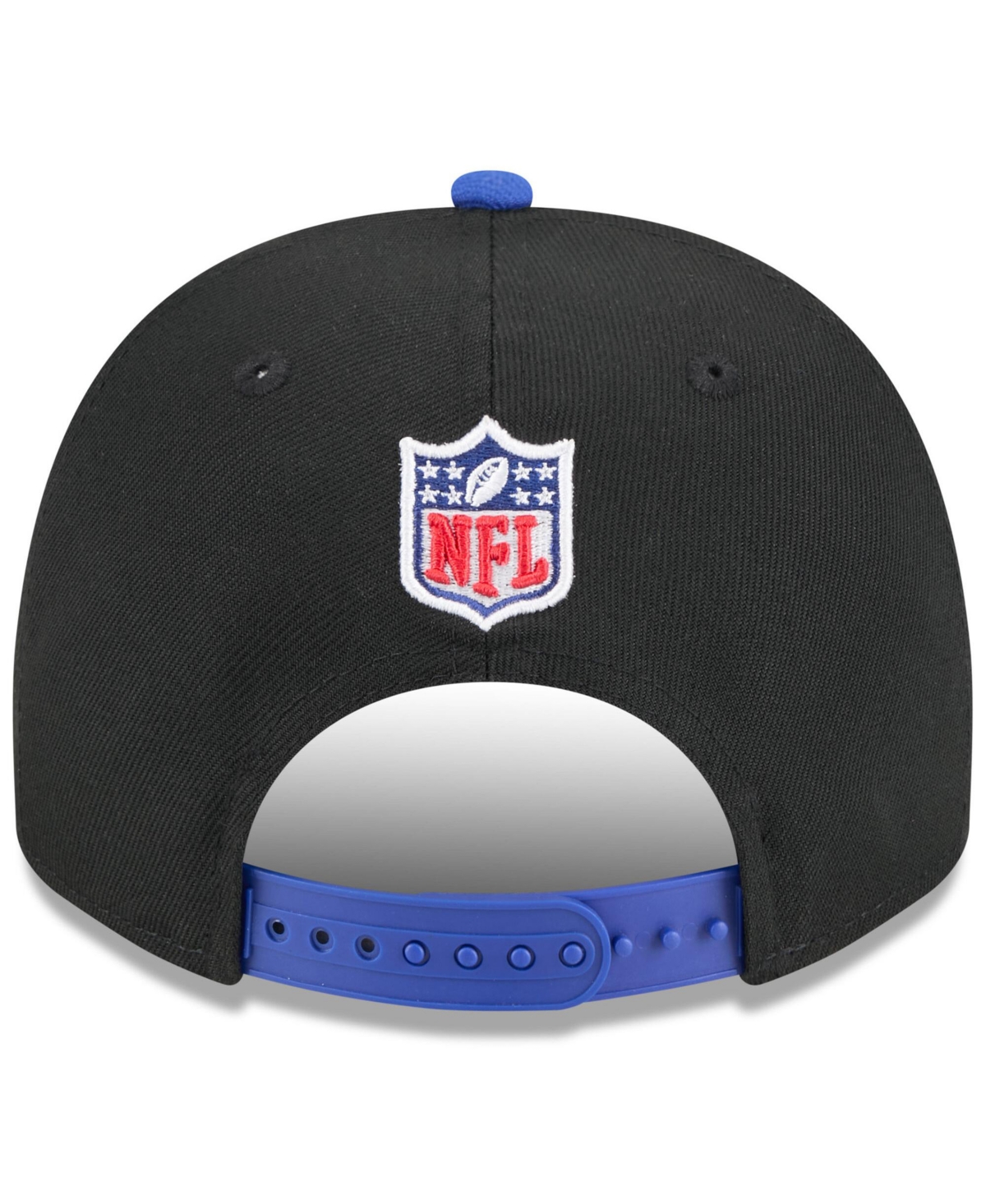 New Era Men's Black/royal Buffalo Bills 2025 Nfl Draft A-frame 9fifty Snapback Hat In Black,royal