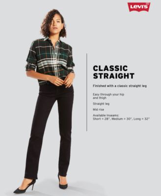 パンツ Classic Mid-rise Straight-leg Jeans 2 Levi's Women's Classic Mid Rise Straight-Leg Jeans - Macy's