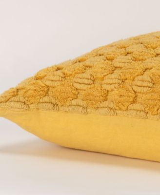 Modern Industrial Geometric Woven Decorative Pillow, 20" x 20"