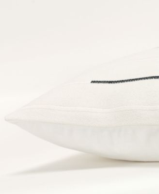 Glam Striped Woven Decorative Pillow, 20" x 20"