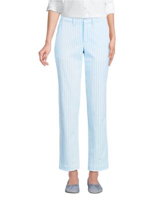 Women's Mid Rise Classic Straight Leg Chino Ankle Pants