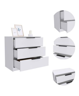 Three-Drawer Dresser for Bedroom Storage and Organization