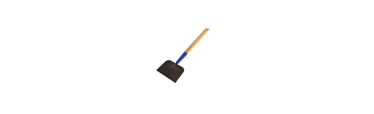 14-265 Ice Scraper - Steel Blade 7-inch - 60-inch Wood Handle