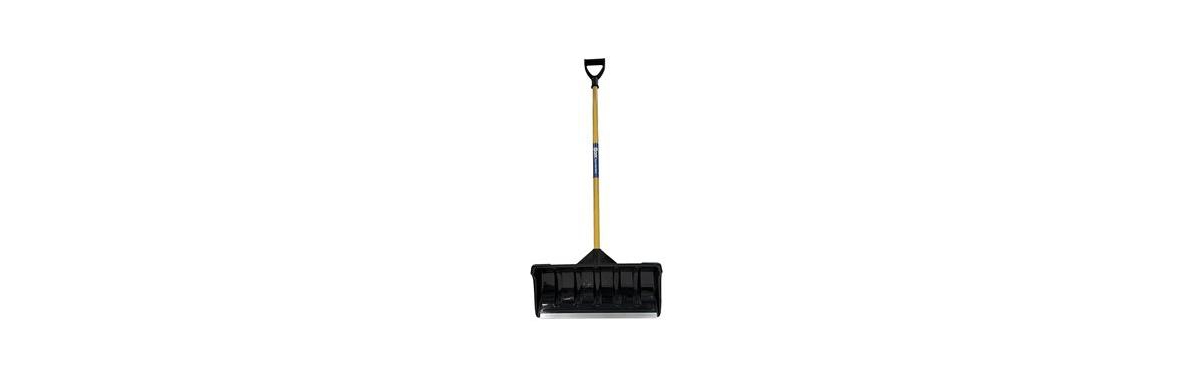 28-170 Snow Pusher-abs - Black with yellow handle