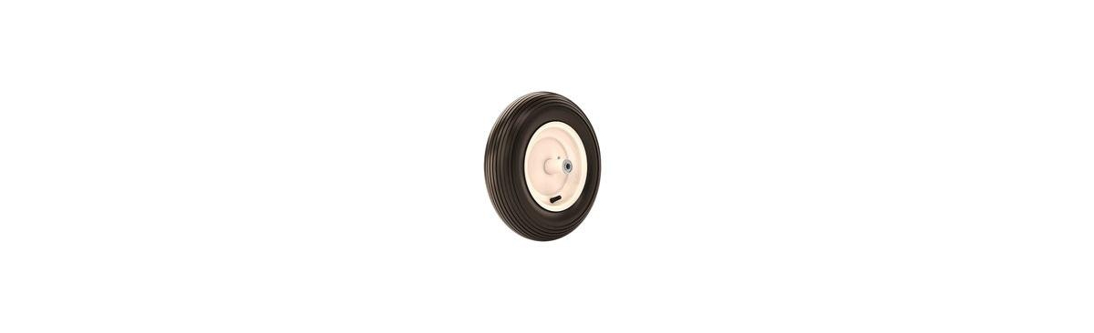 80-105 Barrow Rim/Tire Pneumatic Ribbed - Black