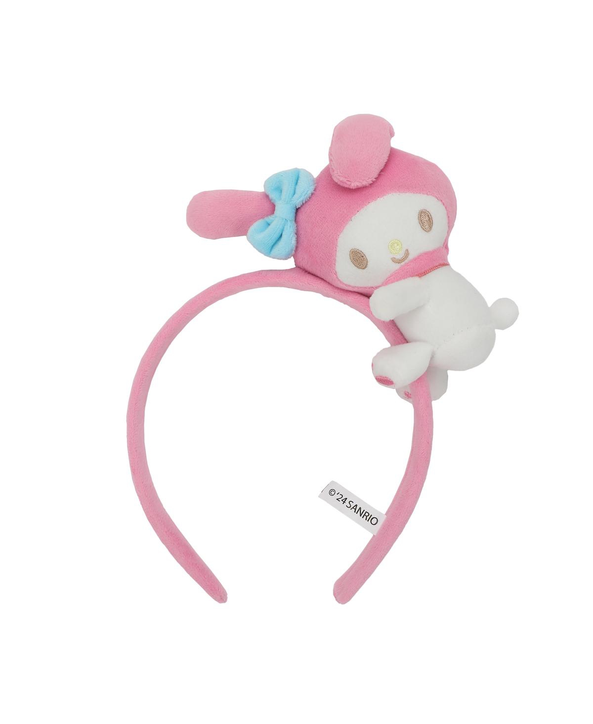Pink Headband With Character Charm & Plush - Pink