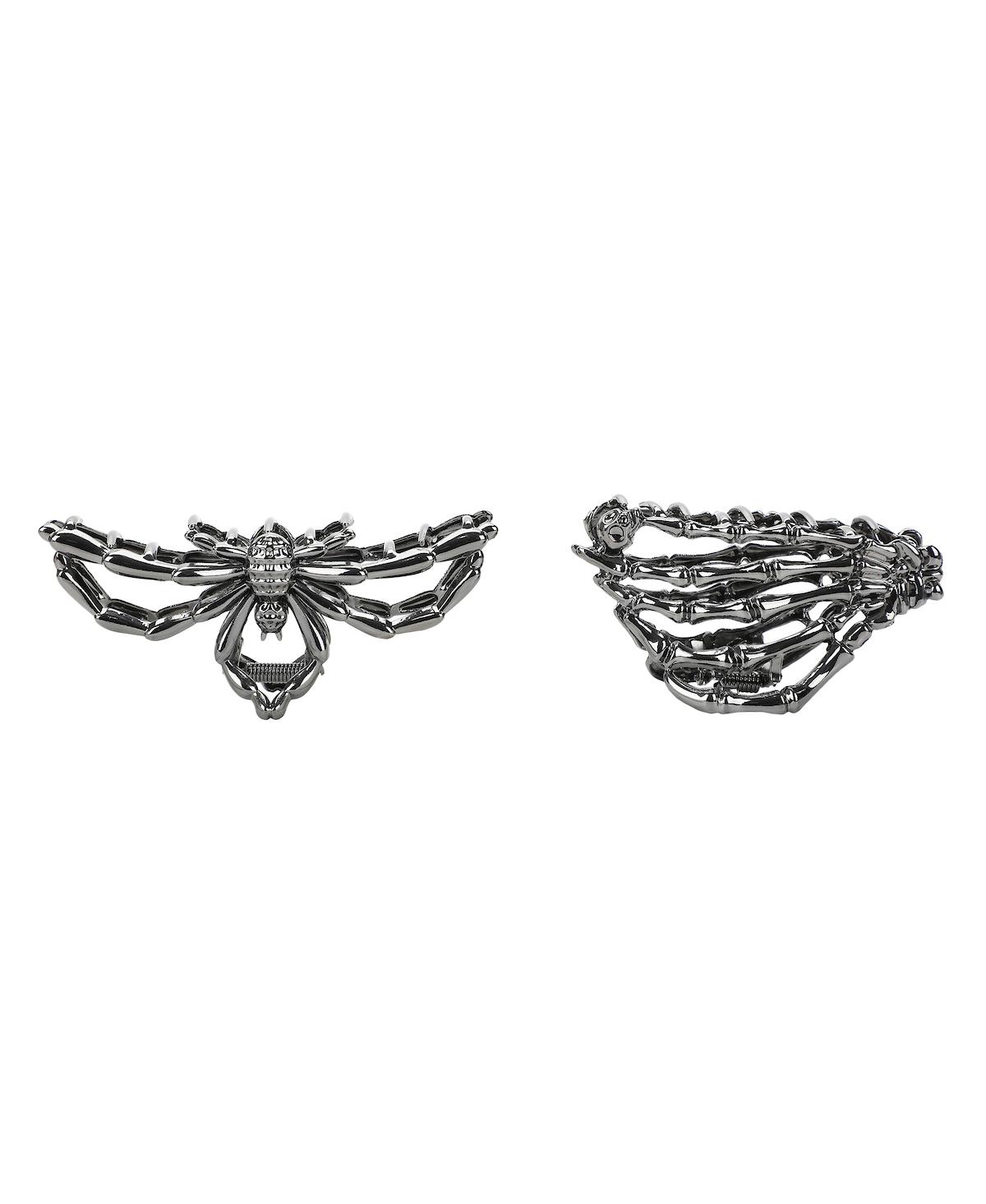 Halloween Claws 2-Piece Metal Hair Clip Set - 2-piece halloween claws