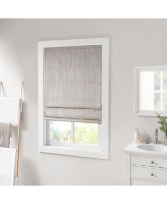 Basketweave Room Darkening Cordless Roman Shade, Single Panel for Bedroom, Thermal Insulated Window Blind Treatment for Living Room, Width 23 length 64 inches, Taupe Window Panel