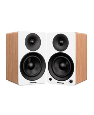 high-fidelity, Bluetooth-enabled, 90W Class D amplified vinyl turntable system with phono preamp, bookshelf speakers, OM10 cartridge.