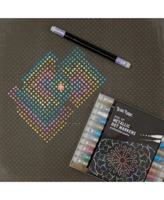 Dual Tip Markers: 12pc - Dot Metallic