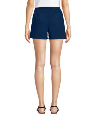 Women's Poplin High Rise Pull On 5" Shorts