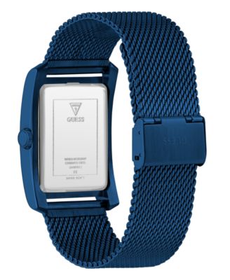 Men's Analog Blue Mesh Watch, 34mm