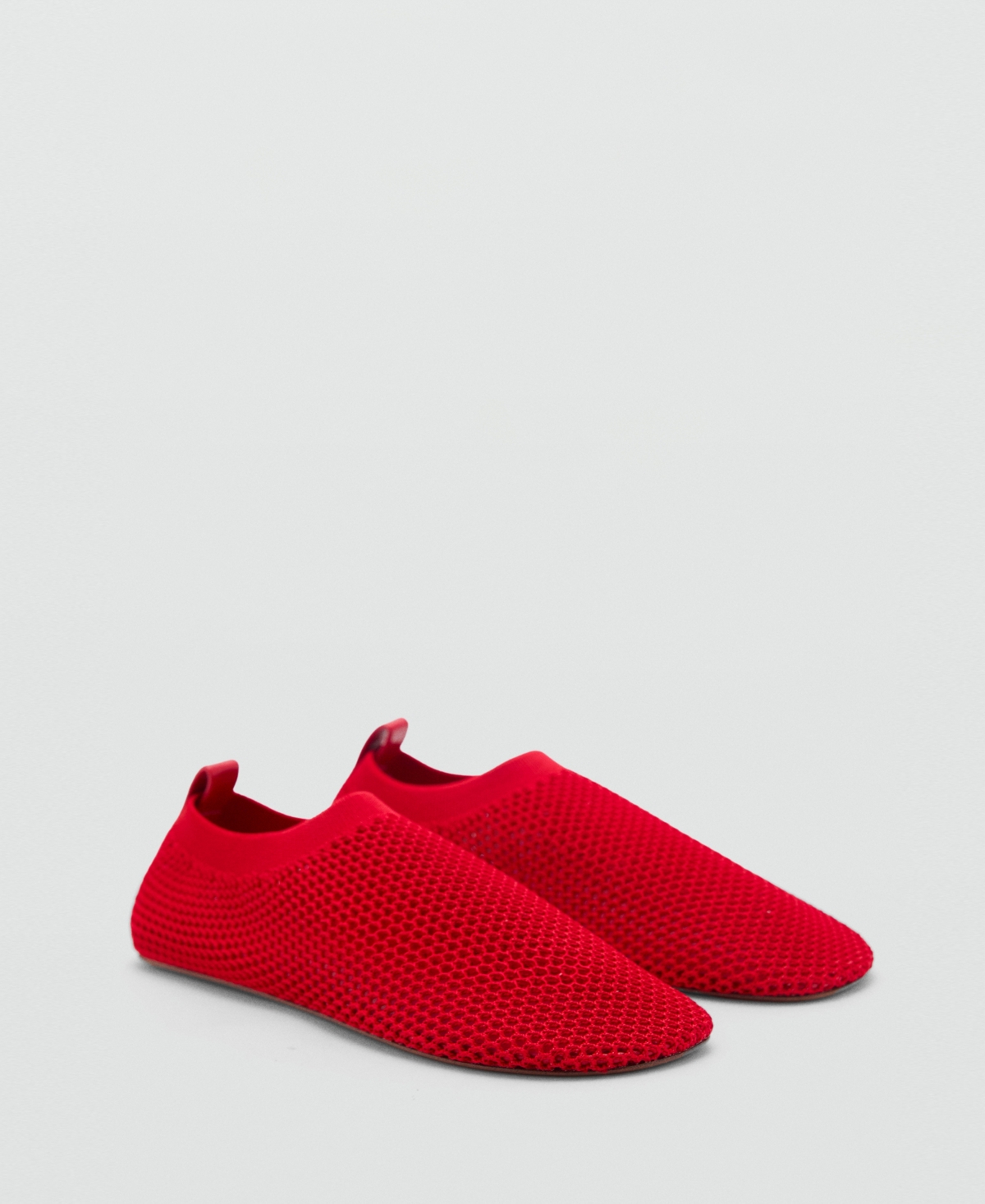 Mango Chaussure En Mesh Doux Rouge - Femme - 41 -  In Red