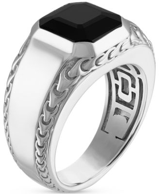 Men's Icon Black Onyx Sterling Silver Ring