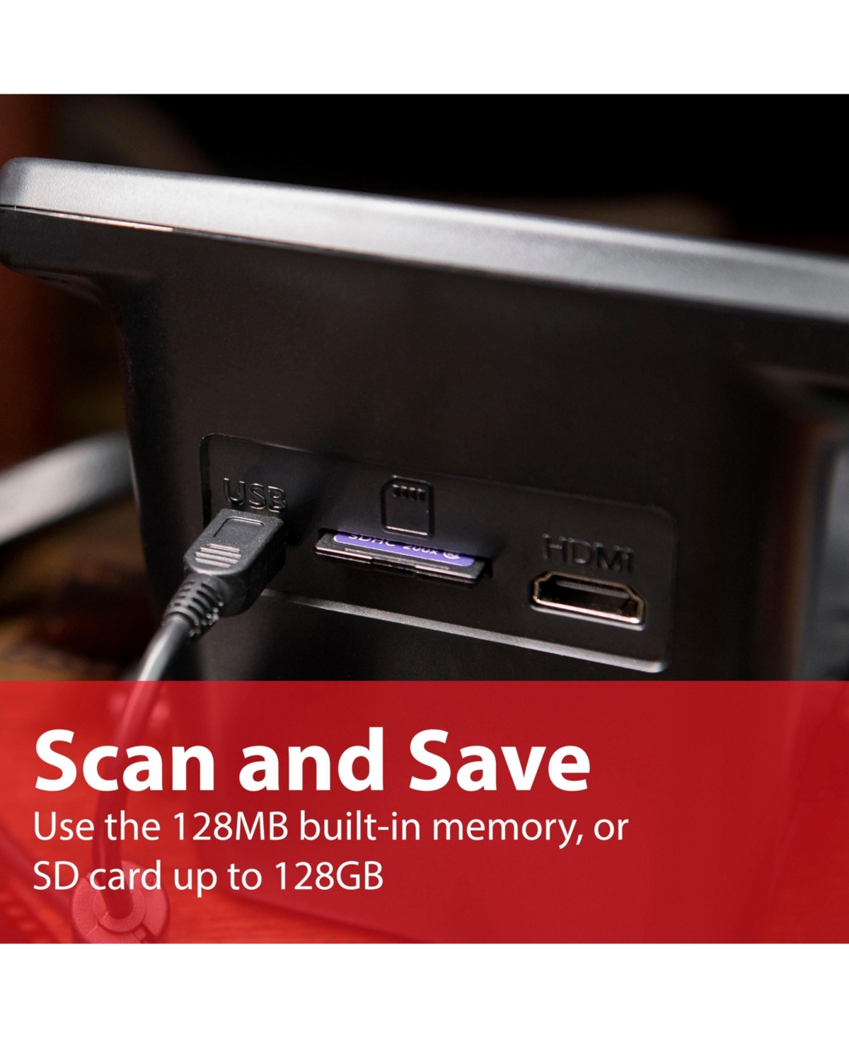 Magnasonic All-In-One 24MP Film Scanner with Large 5" Display & Hdmi