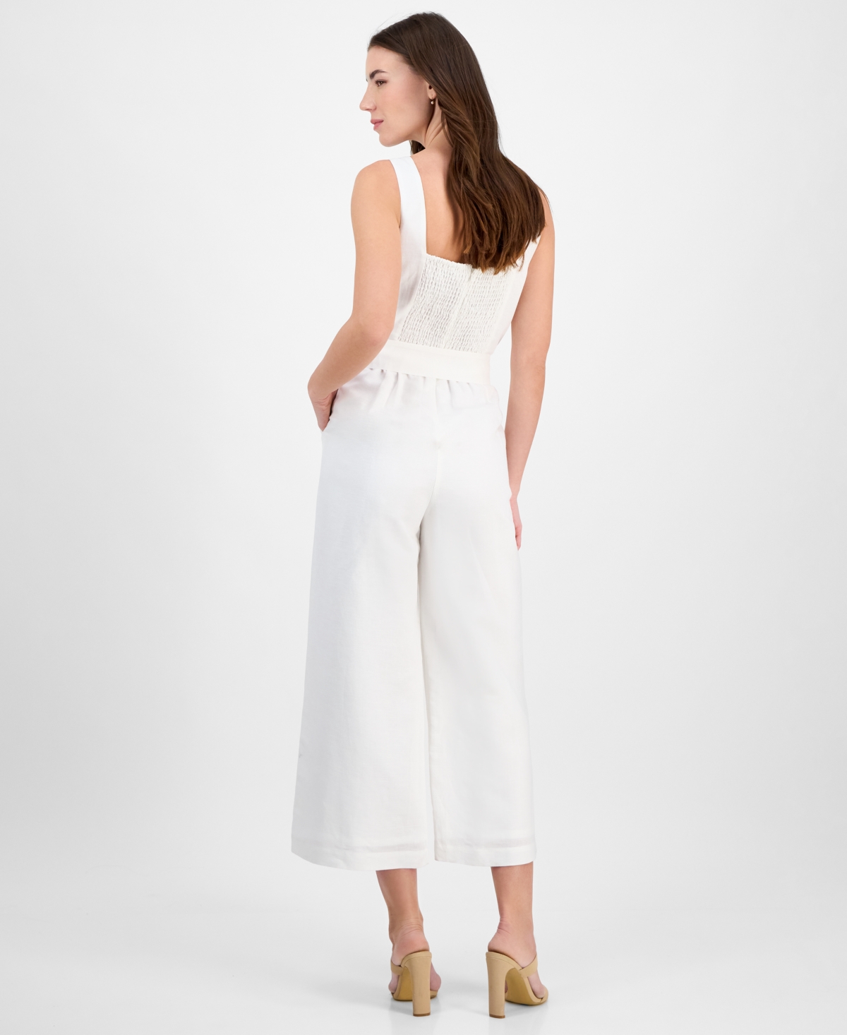 T TAHARI WOMEN'S SWEETHEART-NECK WIDE-LEG JUMPSUIT 