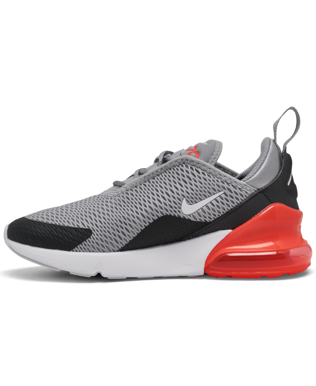Nike Little Kids' Air Max 270 Casual Shoes In Gray,red,white