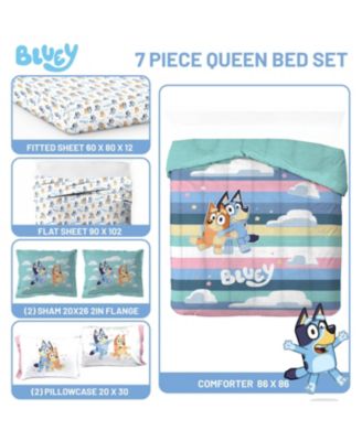 Bluey Striped Bed Set