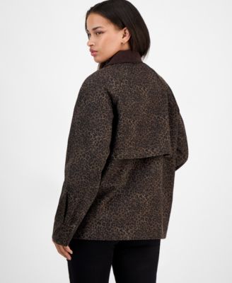 Women's Corduroy-Collar Barn Jacket, Exclusively at Macy's
