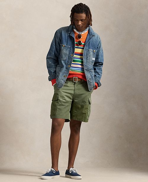 alfani Polo Ralph Lauren Men's 8.5" Relaxed Patchwork Cargo Shorts Men's Fashion & Accessories