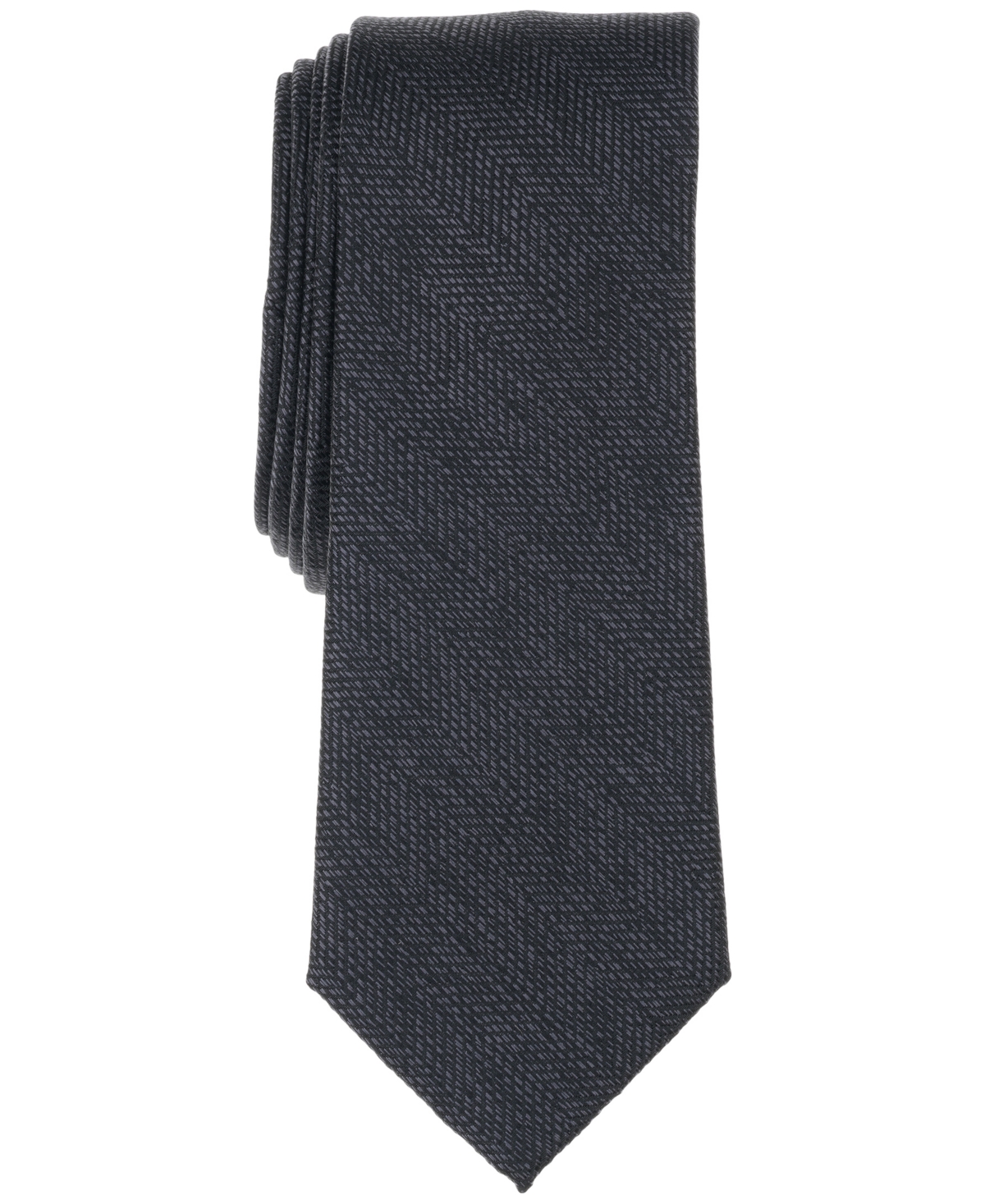 Bar Iii Men's Melange Chevron Solid Tie, Exclusively At Macy's