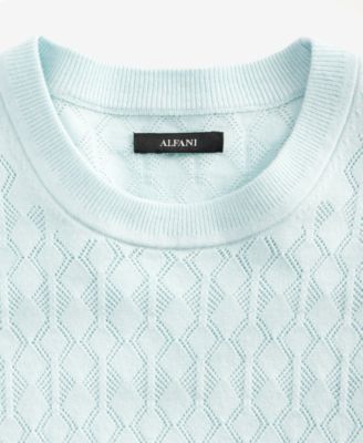 Men's Textured Sweater T-Shirt