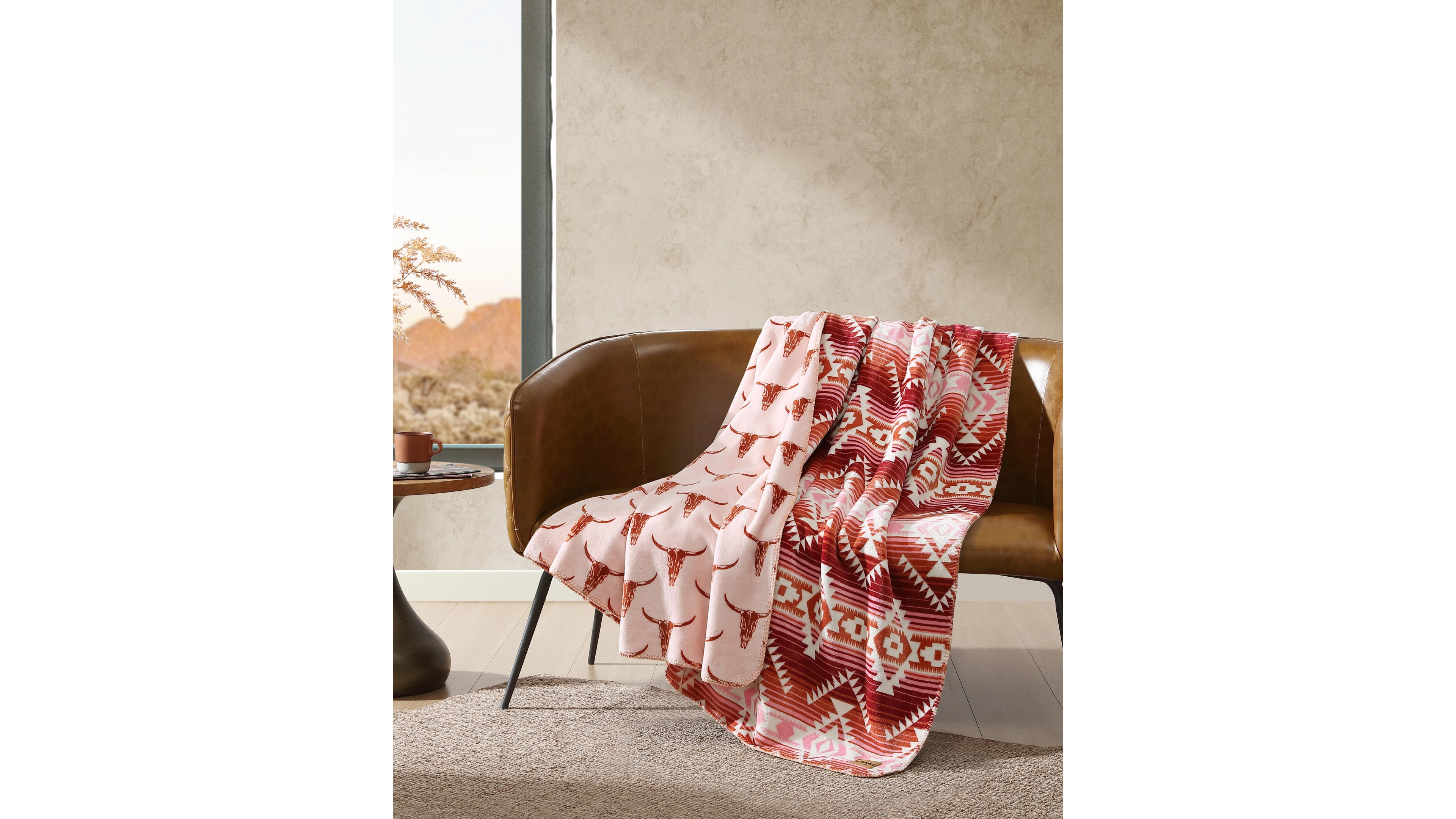 Wrangler Jericho Plush Reversible Blanket, King