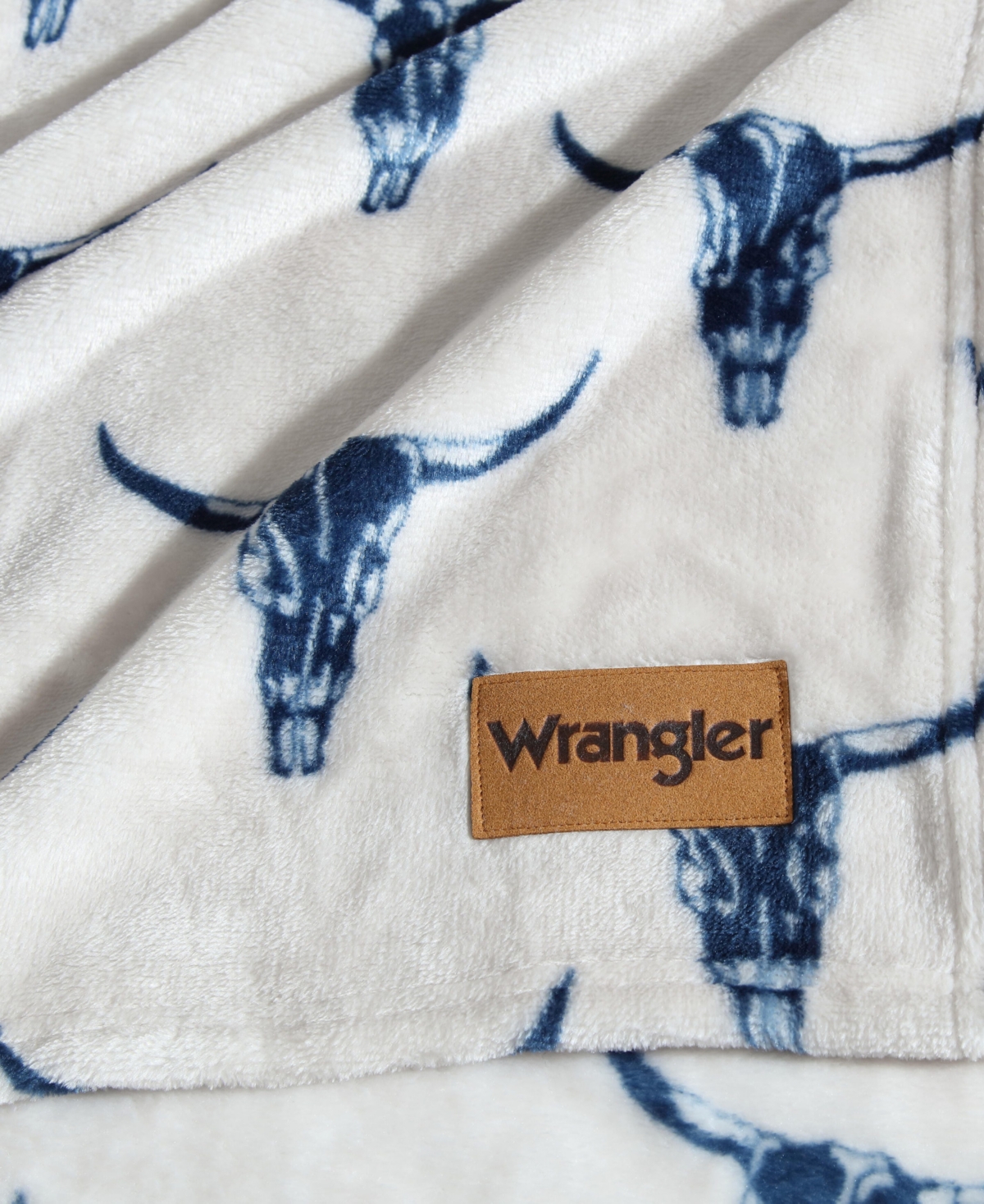 Wrangler Steer Head Ultra Soft Plush Fleece Blanket, King