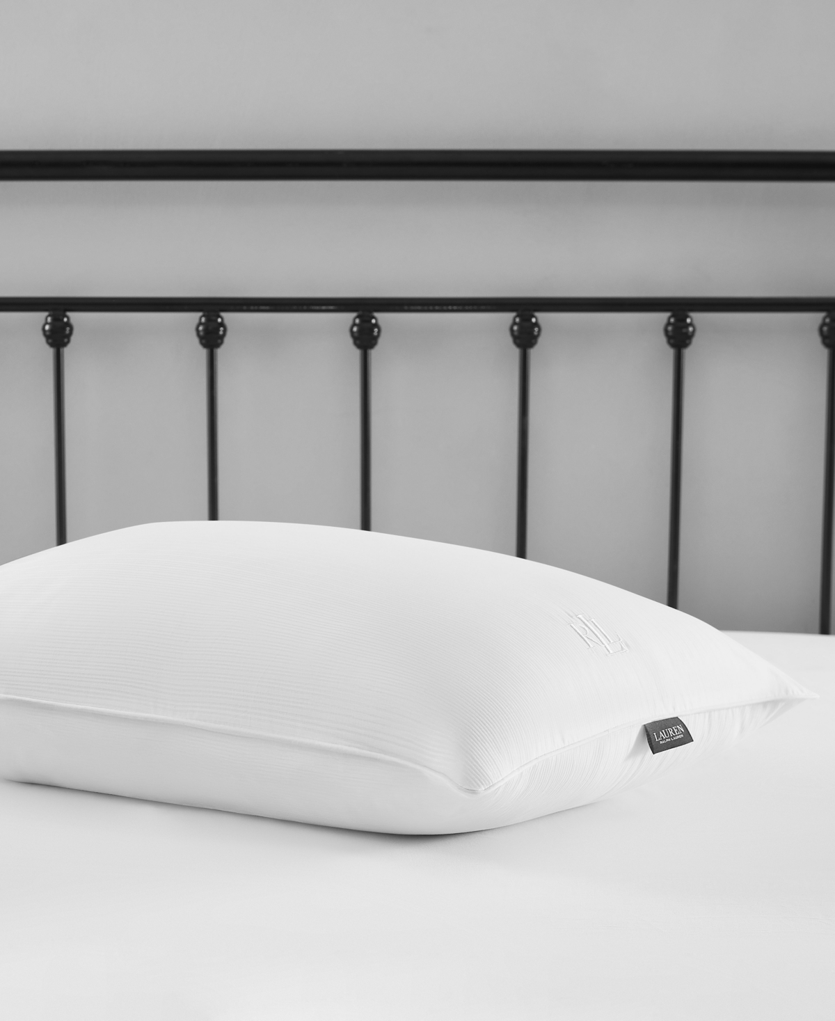 Ralph Lauren Greatloft Never Flat Foam Core Firm Density Down-alternative Pillow, Standard/queen In White