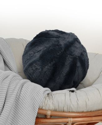 Ultra Soft Ball Decorative Pillow, 10" x 10"