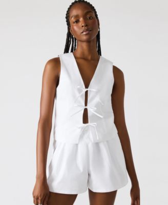 Women's Aliza Sleeveless Tie-Front Top