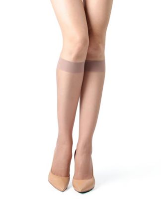 Women's Crystal Sheer Knee Highs MM-410	