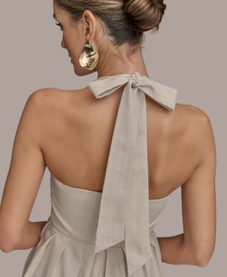 【Donna Karan New York】Tie-Back Midi Dress Donna Karan New York Women's Tie-Back Midi Dress - Macy's