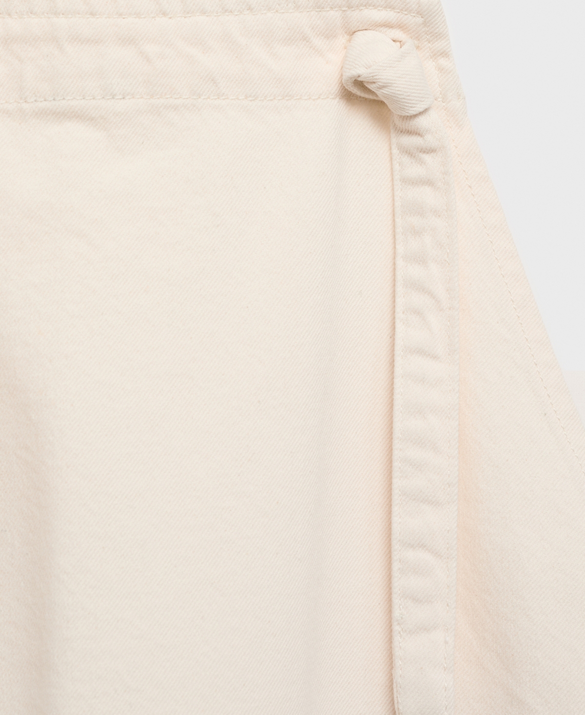 Mango Denim Maternity Overalls In Off White