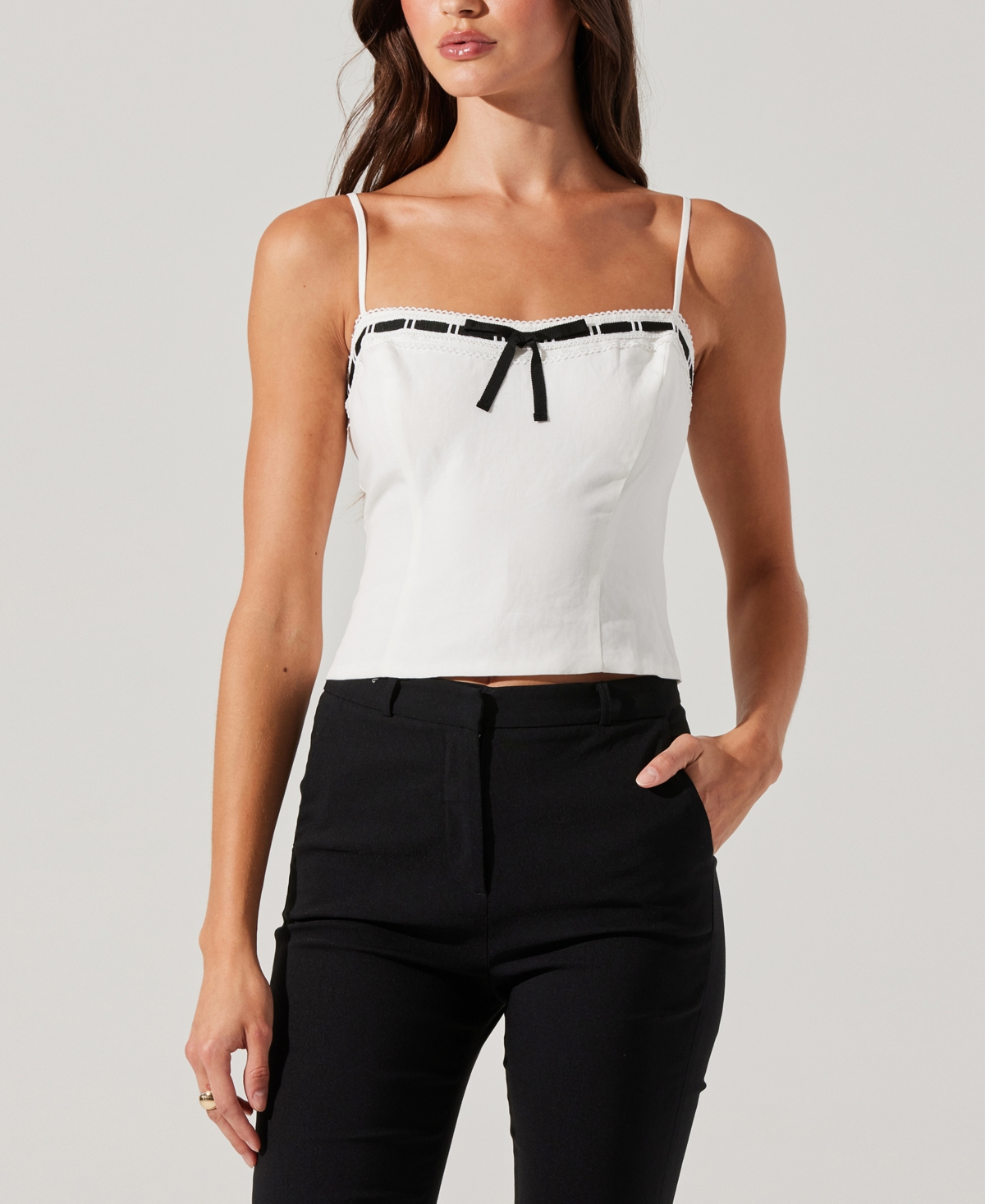 Women's Paiton Bow Top - White