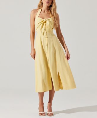 ASTR the Label - Women's Katherine Tie-Front Midi Dress