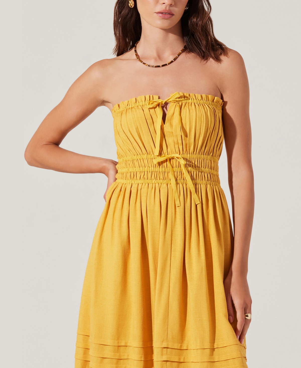 Astr Women's Women's Aubrie Strapless Midi Dress