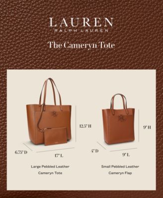 【Lauren Ralph Lauren】★トート★ Pebbled Cameryn Tote Bag Lauren Ralph Lauren Cameryn Pebbled Leather Large Tote Bag