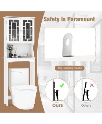 Bathroom Over The Toilet Space Saver Storage Cabinet Organizer Shelf