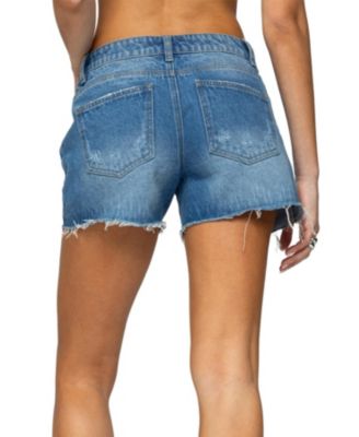 Womens Scottie Low Rise Denim Shorts