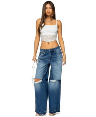 Women's Mylah Lacey Asymmetric Tank Top