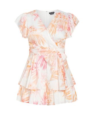 Women's Summer Frill Playsuit