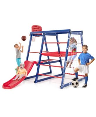 Multi-Function 7-in-1 Metal Climbing Set for Kids Ages 3 to 7 Years