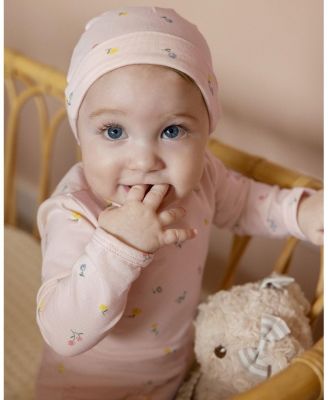 Baby Girls 3 Piece "Blossoming Florals" Rich Footie Set