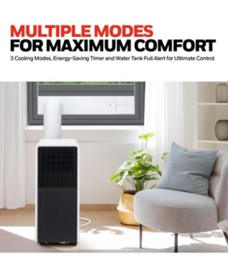 11,000 BTU Slim Portable AC with Fan, Dehumidifier – Cools Up to 500 Sq. Ft., HX2CESAWG8 (8,000 BTU SACC)