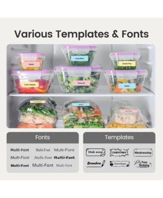 Nelko Genuine P21 Label Maker Tape, Adapted Label Print Paper, 14x40mm (0.55"x1.57"), Standard Laminated Office Labeling Tape Replacement, Multipurpose of P21, 180 Tapes/Roll, 3-Roll, Blue/Yellow/Pink